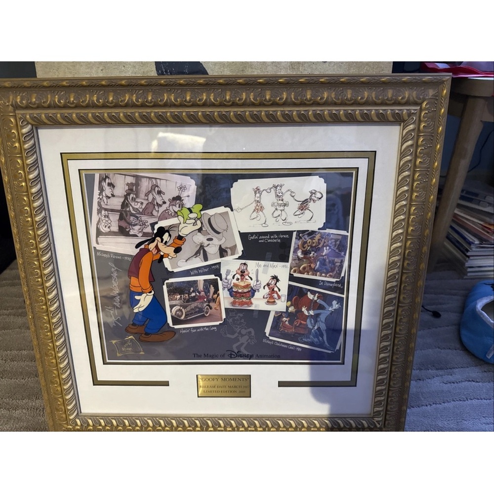 Disney Gold Framed Animation Art